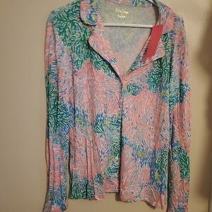 Lilly Pulitzer pajama top size large